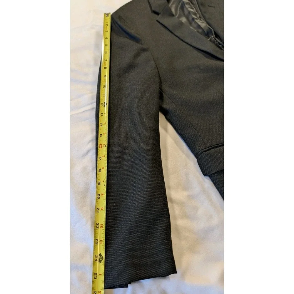 Banana Republic Blazer Mens 42R‎ Slate Gray Slim Wool Nailhead Marzotto Modern